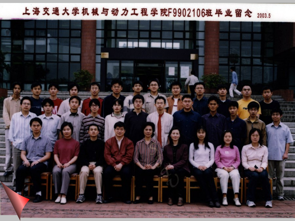 2003年机械与动力工程学院F9902106班毕业照