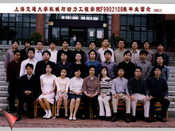2003年机械与动力工程学院F9902108班毕业照